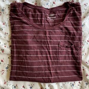 Maroon t-shirt from Old Navy